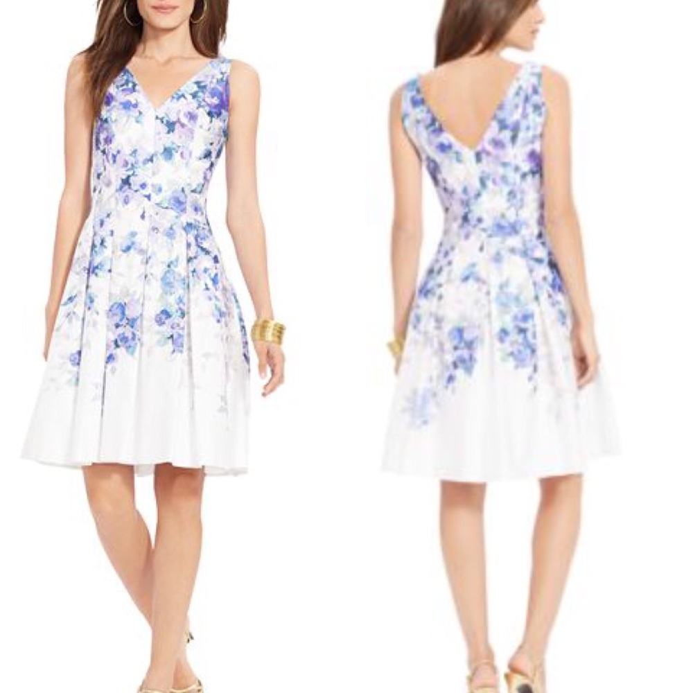 Ralph Lauren Flora Pleated Dress